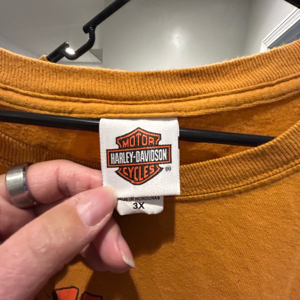 Harley-Davidson Men's Bold Orange Tee - Picture 3 of 3